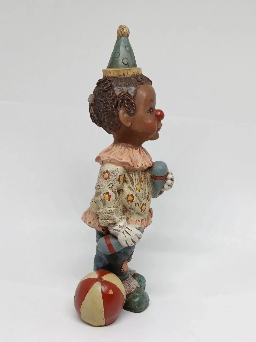 Vintage Sarah's Attic Black Heritage Collection resin clown figurine 
